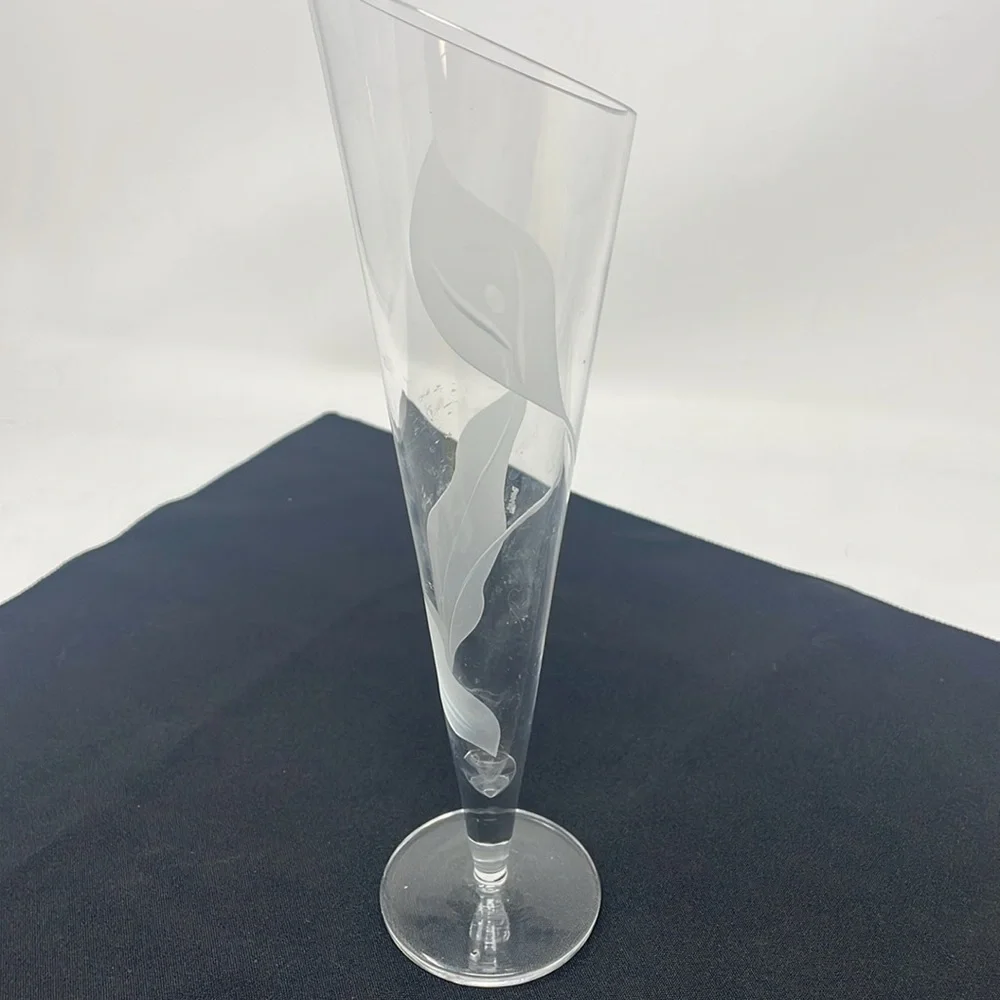 MIKASA Etched Crystal Vase 
